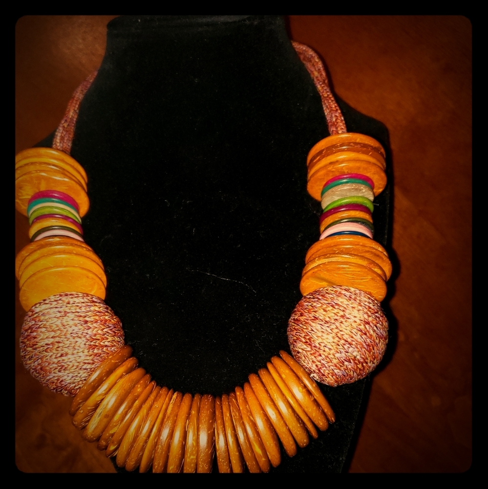 Wooden Beads Necklace